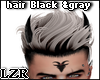 Hair Black & Gray