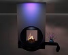 Fireplace Blue Purple