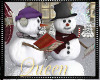 !Q Winter Couple Snowman