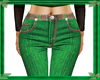 GREEN/BRN SKINNYJEANS -F