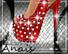!A! Spike Red Pumps