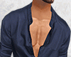 Open Blue Shirt