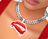 Chain Red Lip