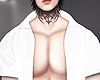 金 Open White Shirt