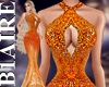 B1l Zenhra Orange Gown