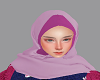 hijab ungu