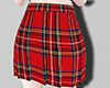 Red plaid skirt