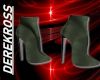 OLIVE SUEDE BOOTS - F