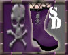 SS Purple skull boots