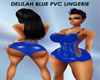 Del.  Blue PVC Lingerie