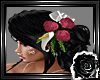 ANNE Black/Pink Rose