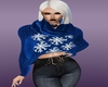 Blue Snow Sweater