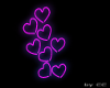 Neon Pink Hearts TP
