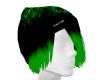 green hair black beanie