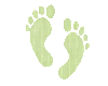 Green Baby Feet