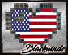 Pixel USA Heart Art