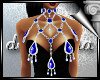 ~D3~Bling Necklace Blue