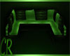 CR F Green Shape Sofa