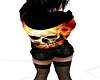 flame skull hoody