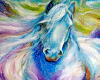 -Horse with colors-