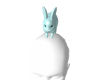 Teal Bunny Head Pet