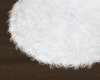 ❥ Round White Fur Rug