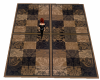 brown design rug