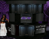 Purple and Black Kitchen