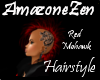 Red Mohawk wolf Hairstyl