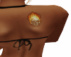 skull flame tattoo