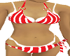 bikini stripes red