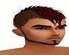 Short red mohawk hair