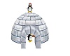 penguin with igloo