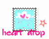 heart drop stamp