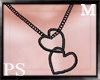 PS. Hearts B Necklace M