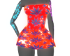 Weed Baby Orange Dress
