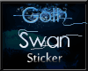 [KLL] GOTH SWAN STICKER