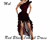 Red Black Coktail Dress