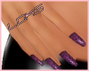 {LS}Purple Gliter Nails