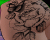 flower butt tattoo