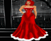 PF-RED & WHITE GOWN