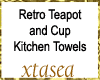Retro Teapot Dish Towels