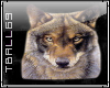 wolf head sticker