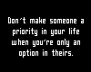 Don’t make someone a..