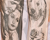 vintage arm tattoos
