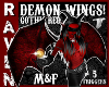 RED GOTH DEMON WINGS!