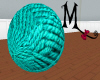 BIG turq Yarn Ball! Anm