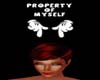 Property Of Myself Sign