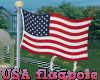 USA flagpole