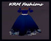 (KRM)Kids Xmas Blue gown